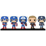 Funko Pop Captain America Through the Ages Year of the Shield Vinyl 5-Pack