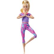Barbie Made to Move Doll Blonde Athleisure-wear GXF04 Yoga