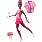 Barbie You Can Be Anything Ice Skater Player Brunette Doll HCN31