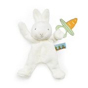 Bunnies By The Bay Wee Silly Buddy Pacifier Holder Bun Bun Bunny (White)