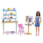 Barbie Self-Care Relax & Create Art Studio Playset