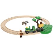 Brio World Safari Railway Set 17pc 33720 Wooden Toy Train Set 