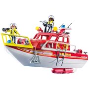 Playmobil City Life Fire Rescue Boat 70pc 70147