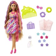 Barbie Totally Hair Flower-Themed Brunette Doll