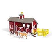 Breyer Stablemates Red Horse Stable Set 1:32 Scale