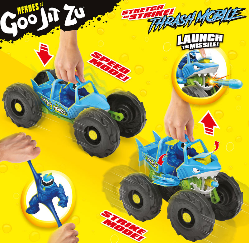 Heroes of Goo Jit Zu Stretch And Strike Thrash Mobile! - Moose Toys