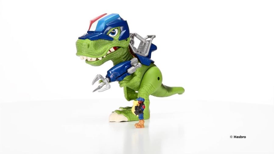 playskool heroes chomp squad troopersaurus and bobby badge