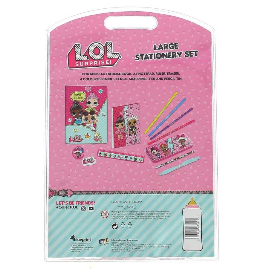 lol surprise deluxe stationery set