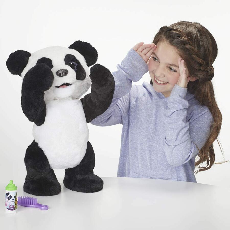 Furreal Friends Plum The Curious Panda Bear Interactive Kids Plush