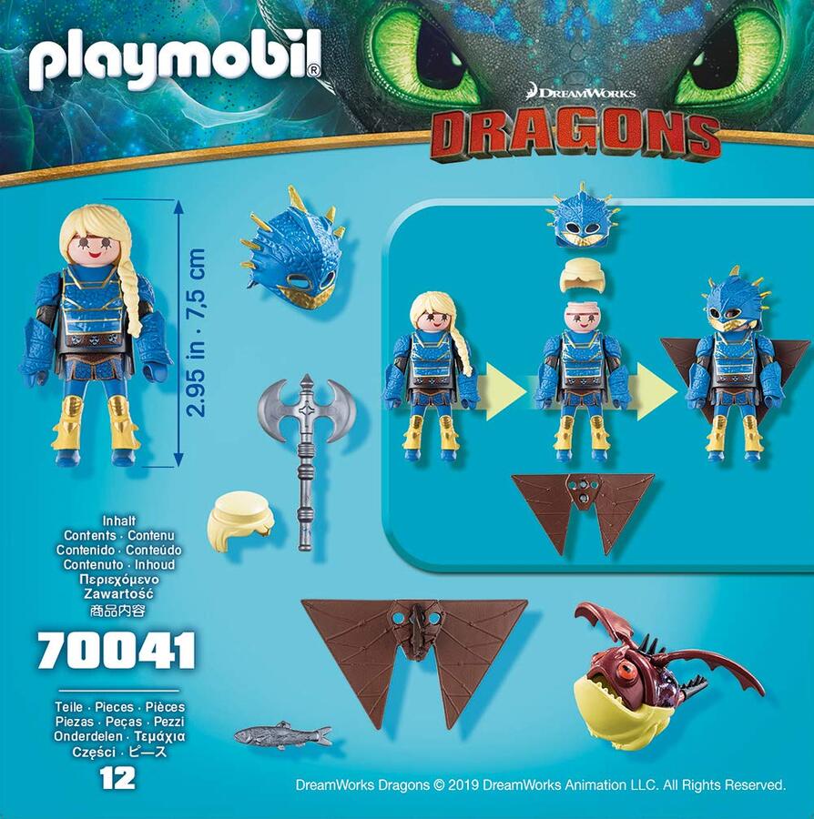 Playmobil How to Train your Dragon Astrid with flight suit and
