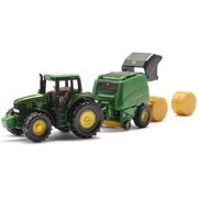 Siku 1665 Die-Cast Vehicle John Deere Tractor with Round Baler