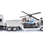 Siku 1610 Die-Cast Vehicle Low Loader with Helicopter 