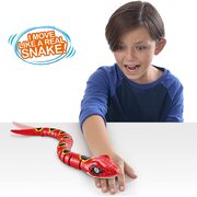Zuru Robo Alive Slithering Snake Robotic Toy Light up (Series 3) Red