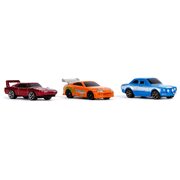 Jada Fast & Furious Nano Rides Dom's Dodge Charger Daytona, Brian's Toyota Supra and Brian's Ford Escort, 1.75" 
