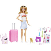 Barbie Adventures Vacation Travel Doll and Puppy Playset HJY18