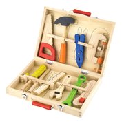 Viga Wooden Pretend Toys - 10 Piece Set Tool Box 