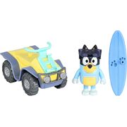 Bluey Figure & Vehicle Beach Quad with Bandit Pack