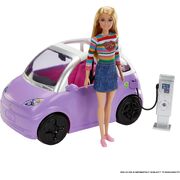 Barbie Electric Vehicle With Charging Station HJV36