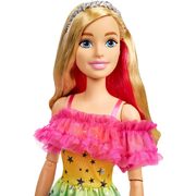 Barbie Large doll Blond Hair And Rainbow Dress 28" 71cm