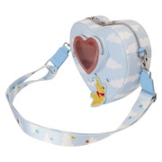 Loungefly Disney Winnie the Pooh Floating Balloons Heart 8" Faux Leather Crossbody Bag