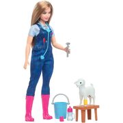 Barbie 65th Anniversary Careers Farm Vet Doll & Accessories