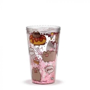 Pusheen The Cat Foodie - Double Walled Cup & Straw 