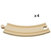 Brio World Large Curved Tracks Pack 4pc 33342