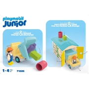 Playmobil JUNIOR: Construction Truck with Garage 9pc 71686