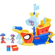 Marvel Spidey and his Amazing Friends Water-Webs Webs Ahoy Bubble Pirate Ship Toy