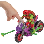 TMNT Teenage Mutant Ninja Turtles TMNT Purple Dragon Motorcycle with Raphael Figure