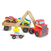 Melissa & Doug Magnetic Toy Car Loader Set