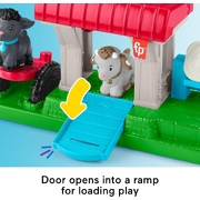 Fisher-Price Little People Feed & Play Goat Yard Playset For Toddlers With 3 Pieces