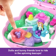 Polly Pocket World Tea Party Bunny Dressable Compact Playset