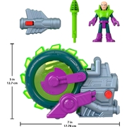 Fisher Price Imaginext DC Super Friends Lex Luthor Spinning Saw Vehicle & Figure