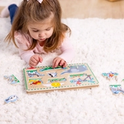 Melissa & Doug Zoo Animals Sound Puzzle - 8 Pieces