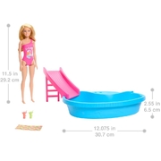 Barbie Doll and Pool Playset HRJ74