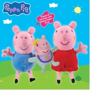 Peppa Pig Trio Pack - Peppa, George & Baby Evie Plush
