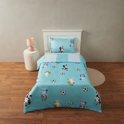 Bluey Quilt Cover Set Single Bed - Soccer