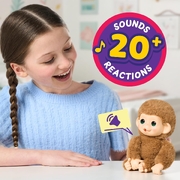 Little Live Pets My Baby Monkey Mini Interactive Toy - Pepi Peach