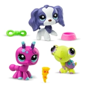 Littlest Pet Shop Trio In Tube (Series 3) Backyard Pets 3 Pack Figures