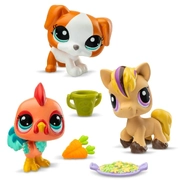 Littlest Pet Shop Trio In Tube (Series 3) Barnyard Pets 3 Pack Figures