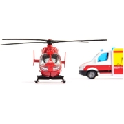 Siku Die-Cast Vehicle Mercedes Benz Ambulance and Helicopter 1748