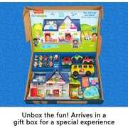 Fisher-Price Little People Play House with School Bus & 3 vehicles