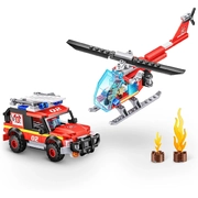 ZURU MAX Build City Fire Playset 265 Bricks