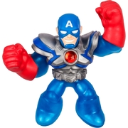 Heroes of Goo Jit Zu Marvel Infinity Armor Captain America Stretchy Action Figure