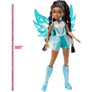 Winx Club Aisha Fairy 10.5" Fashion Doll with Glitter Outfit and Removable Wings