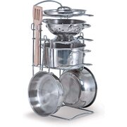 Melissa & Doug Let's Play House! Stainless Steel Pots & Pans Play Set
