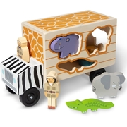 Melissa & Doug Safari Animal Rescue Truck Wooden Play Set (73173)