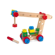 Melissa & Doug Wooden Construction Set in a Box 48 pieces 