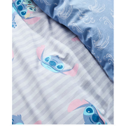 Disney Stitch Cotton Reversible Quilt Cover Set -Single Bed Blue